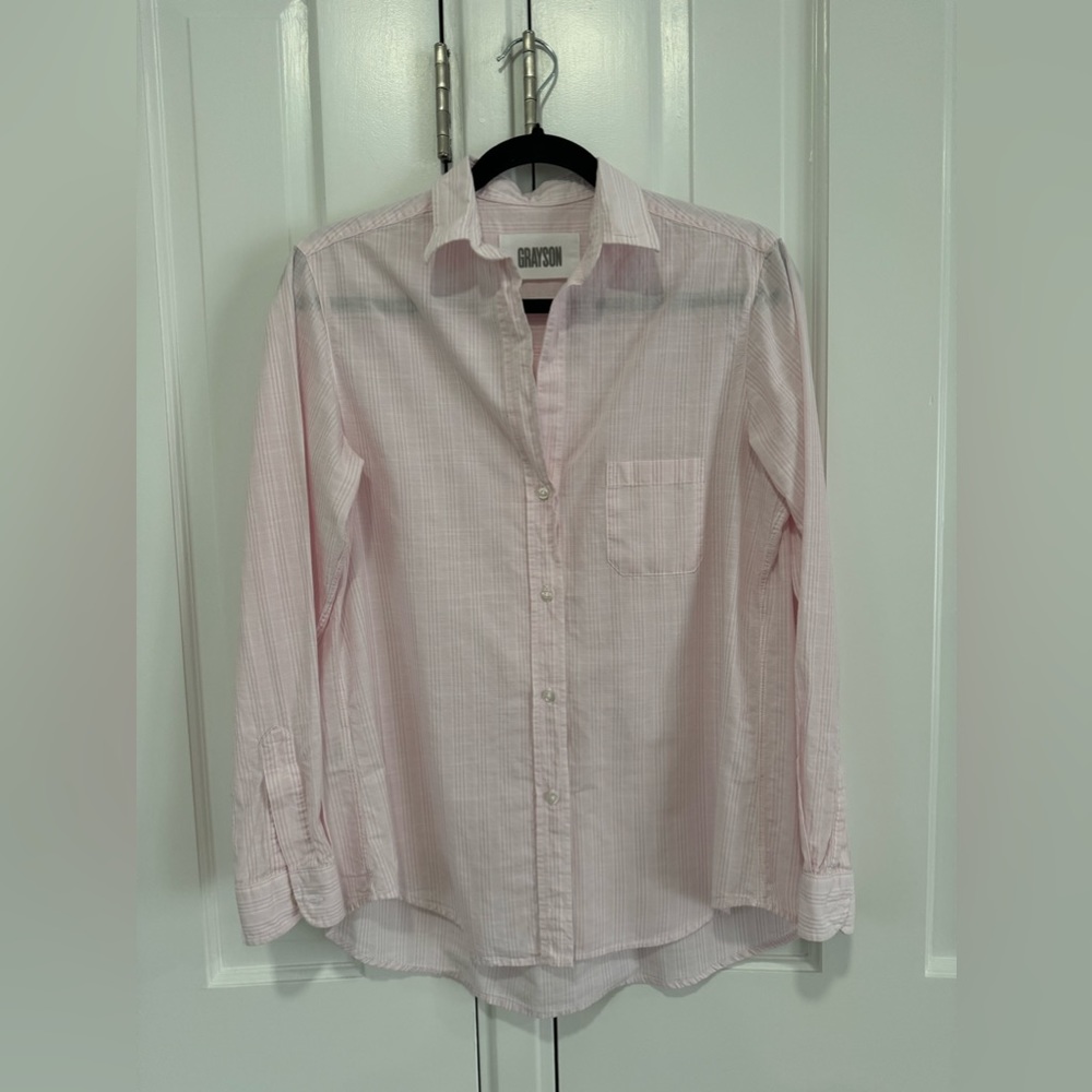 Grayson the hero button down shirt in Pink size 2